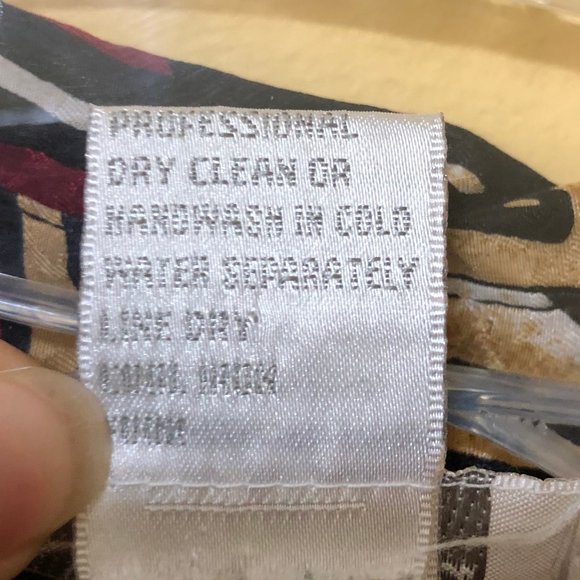 K Arnold Vintage Floral 100% Silk Shirt L - Picture 6 of 8